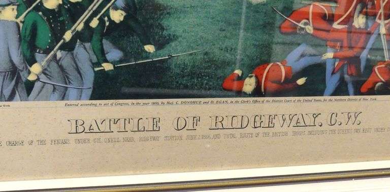 "BATTLE OF RIDGEWAY" FRAMED PRINT