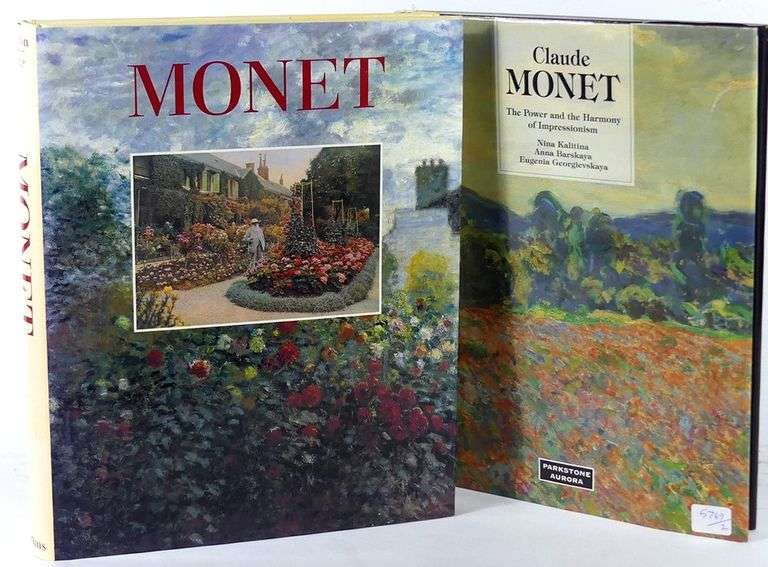 TWO CLAUDE MONET ART BOOKS