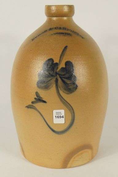 ANTIQUE CANADIAN STONEWARE JUG
