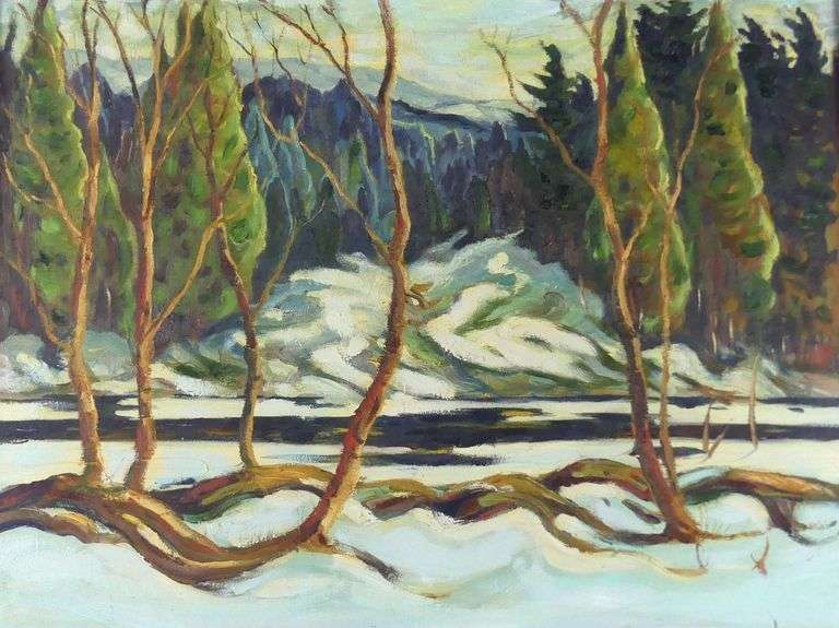 CANADIAN SCHOOL OIL ON CANVAS