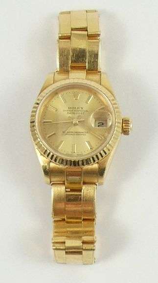 LADIES' GOLD ROLEX WRISTWATCH