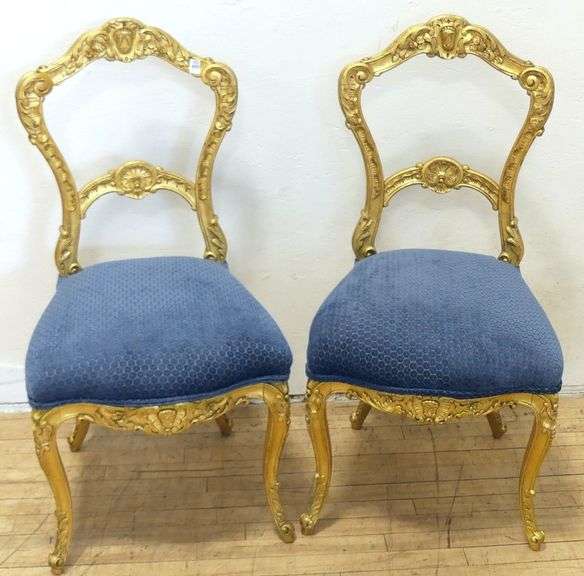 PAIR OF LOUIS XVI STYLE SIDE CHAIRS