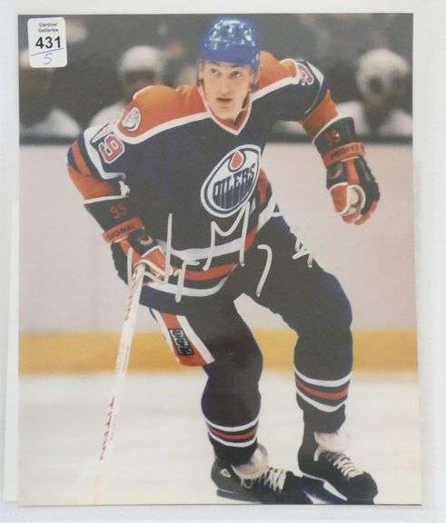 FIVE AUTOGRAPHED HOCKEY PHOTOS