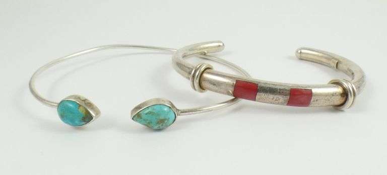 3 STERLING SILVER BRACELETS