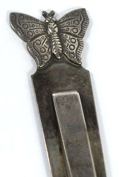 SILVER BUTTERFLY BOOK/PAGE MARK