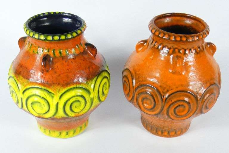 2 POTTERY VASES