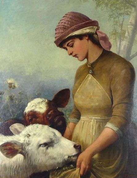 LARGE OIL ON CANVAS BY ROBERT FERRAN