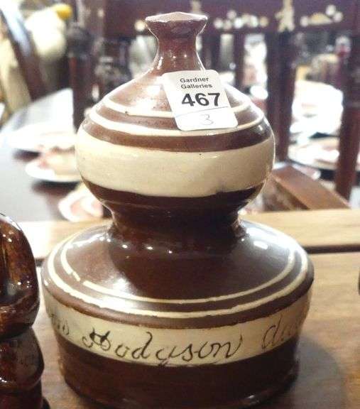 THREE PIECES OF INTERESTING ANTIQUE POTTERY