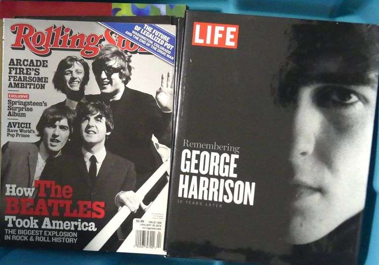 BIN OF "BEATLES" BOOKS AND MAGAZINES