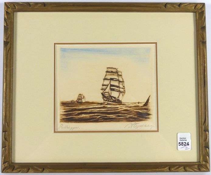 PAIR HALFRED TYGESEN ETCHINGS