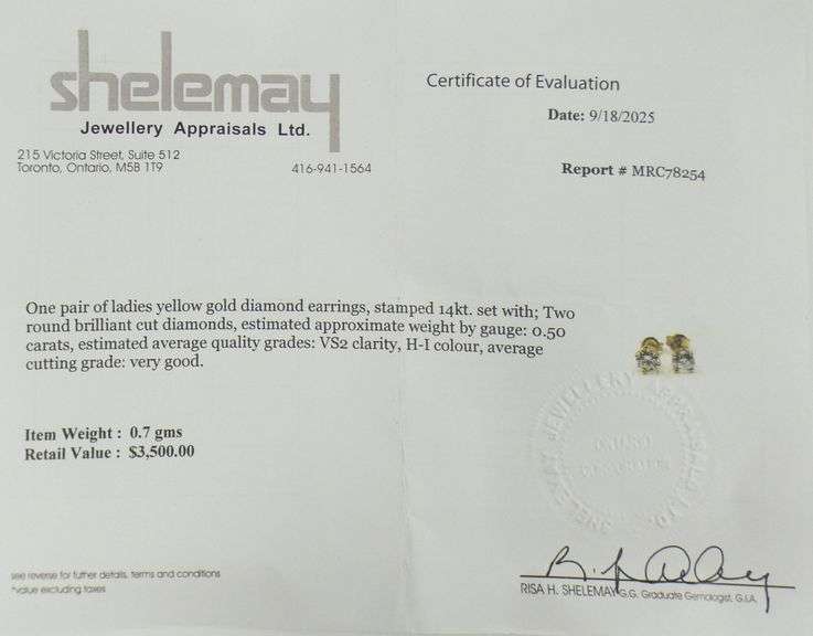 PAIR DIAMOND EARRINGS
