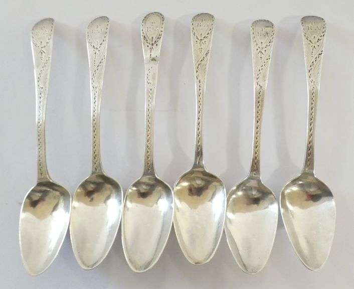 TEN STERLING SPOONS