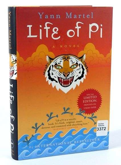 "LIFE OF PI" BY YANN MARTEL, SIGNED