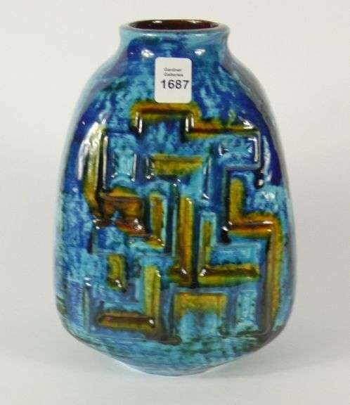 WEST GERMAN ART POTTERY VASE