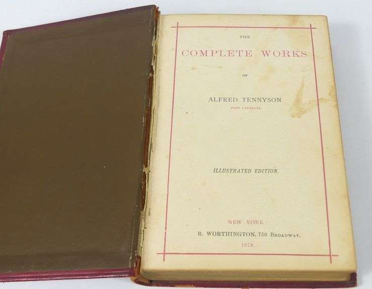 19TH CENTURY LORD BYRON & TENNYSON VOLUMES