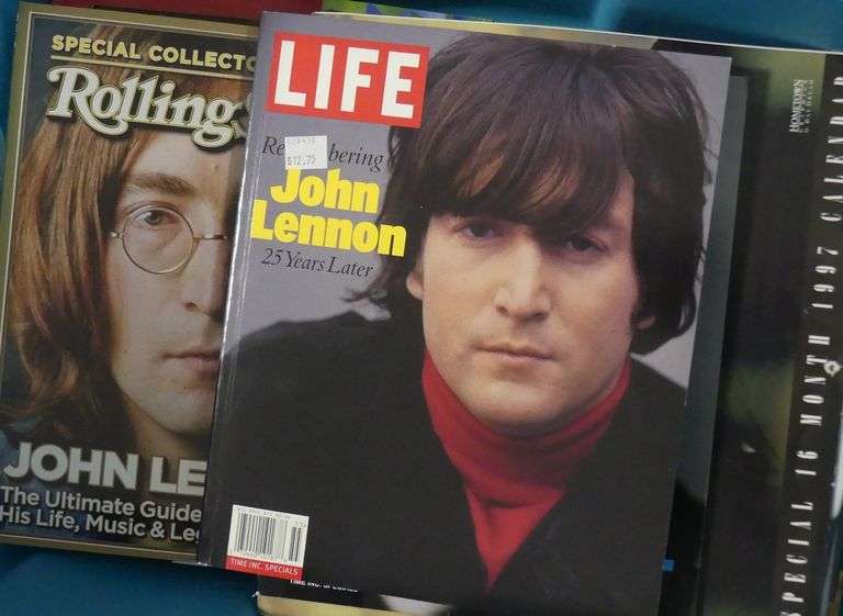 BIN OF "BEATLES" BOOKS AND MAGAZINES
