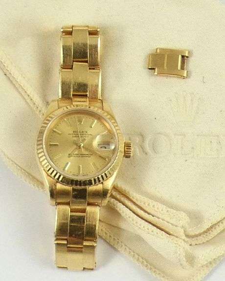 LADIES' GOLD ROLEX WRISTWATCH