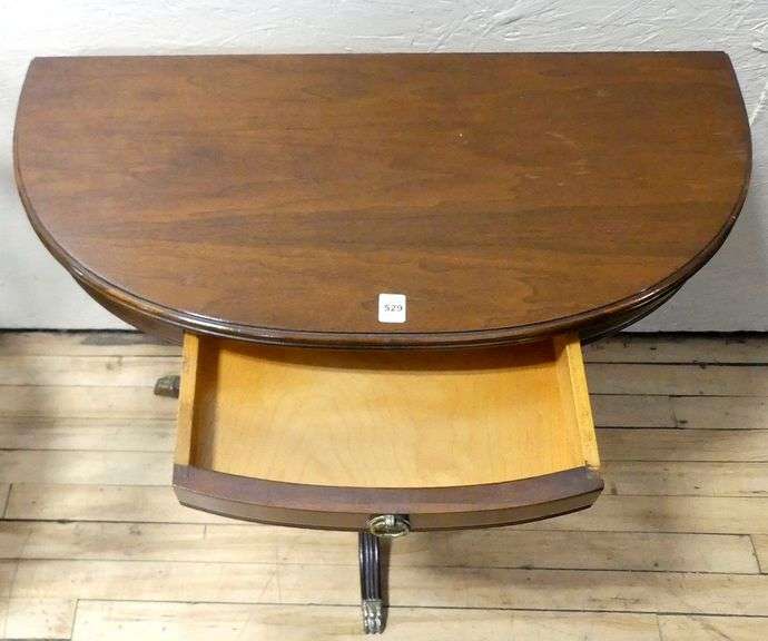 DEMI-LUNE CONSOLETTE TABLE