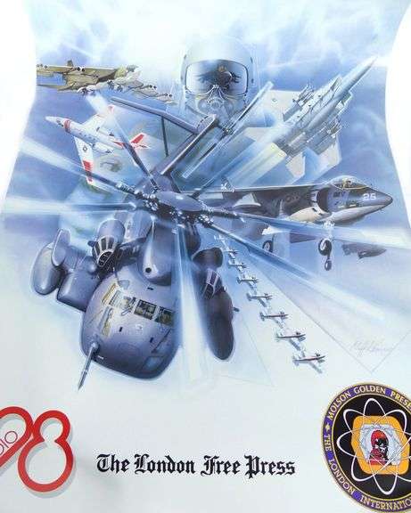 FOUR LONDON AIR SHOW POSTERS
