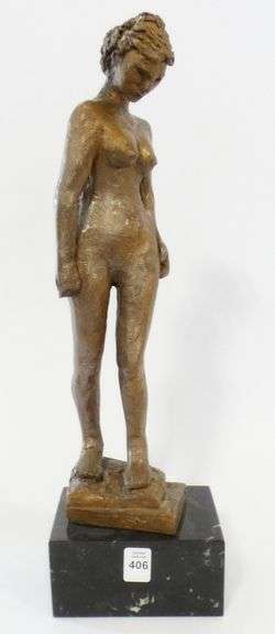 PAPIER MACHE "FEMALE NUDE" SCULPTURE