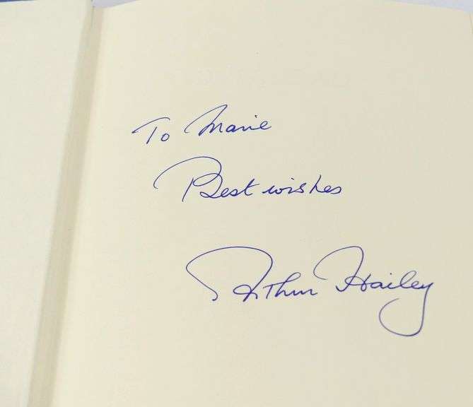 SIGNED ARTHUR HAILEY NOVEL "OVER-LOAD"