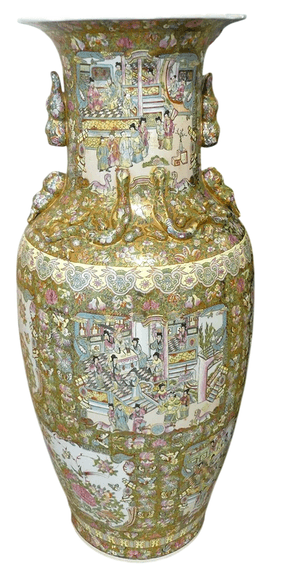 CHINESE "ROSE MEDALLION" PALACE VASE