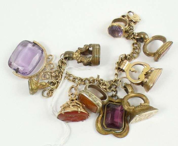 GOLD BRACELET & FOBS