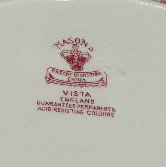 MASON'S "VISTA" ENGLISH POTTERY DINNERWARE