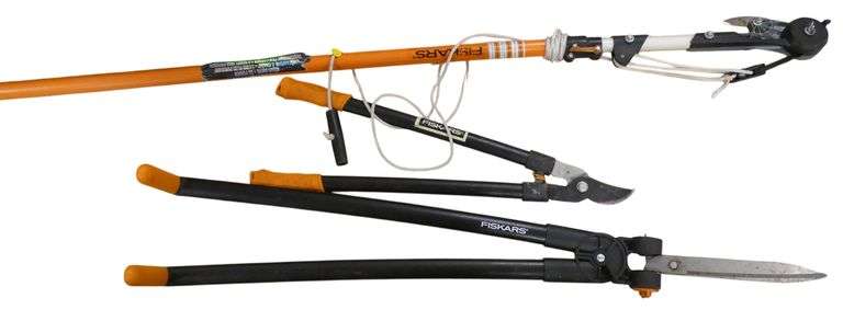 THREE TREE TRIMMING TOOLS