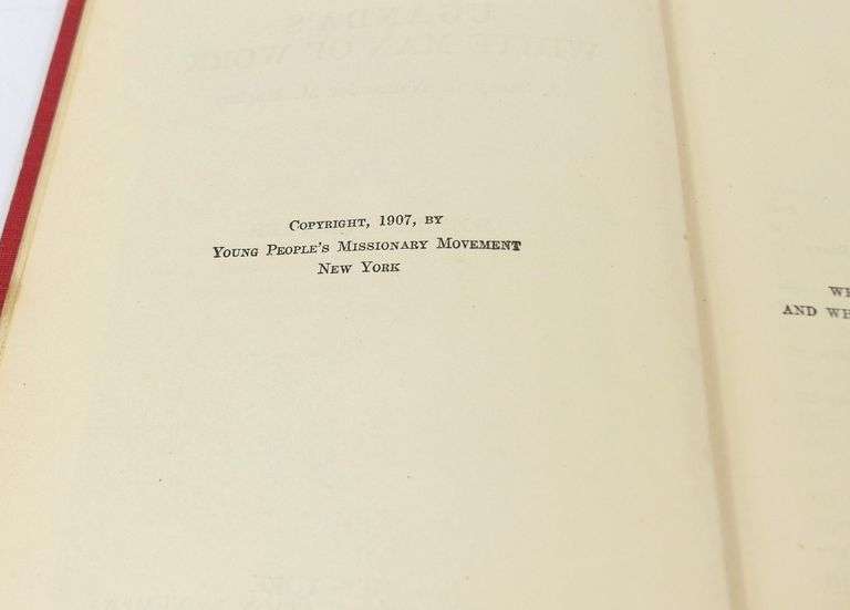 RARE 1912 SOPHIA LYONS FAHS NOVEL