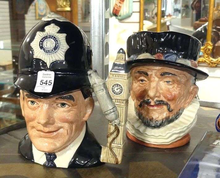 TWO LARGE ROYAL DOULTON CHARACTER JUGS