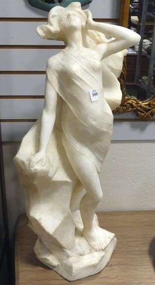 LARGE ALABASTER "FEMALE" SCULPTURE