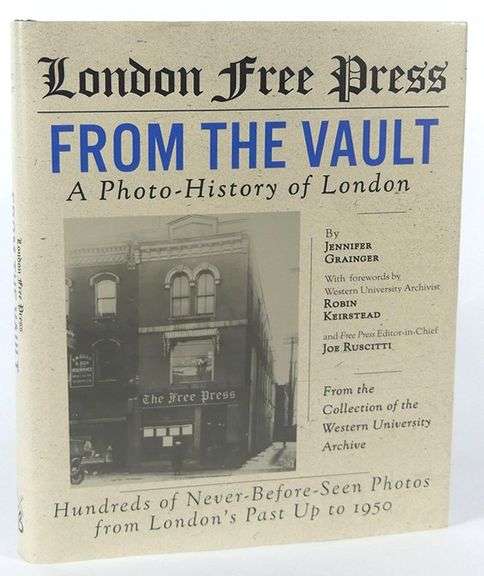 SIGNED LONDON FREE PRESS BOOK "FROM THE VAULT"