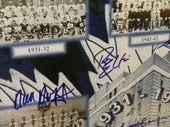 AUTOGRAPHED "TORONTO MAPLE LEAFS" PRINT AND BOBBY ORR PRINT