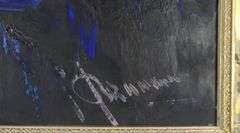 LARGE EXPRESSIONIST OIL