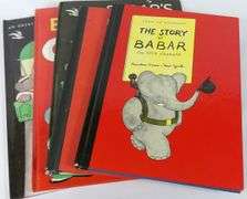 5 VINTAGE "BABAR" CHILDREN'S BOOKS