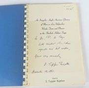 "AN IRREGULAR ANGLO AMERICAN GLOSSARY IN THE SHERLOCK HOLMES SAGA" SIGNED S. TUPPER BIGELOW BOOKLET