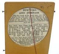 19TH CENTURY SUNDIAL/COMPASS
