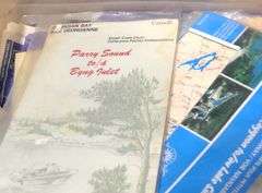 MAPS AND STAINED GLASS MAKING ITEMS