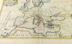 18TH CENTURY MAP OF EUROPE