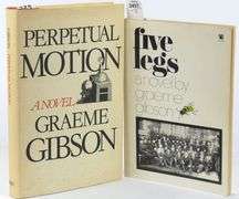 TWO SIGNED NOVELS BY CANADIAN AUTHOR GRAEME GIBSON