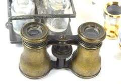 OPERA GLASSES, SCENT BOTTLES, CRUET SET