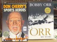 FOUR AUTOGRAPHED HOCKEY BOOKS