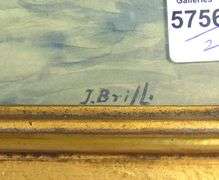PAIR WATERCOLOURS BY J. BRILL