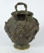 ANTIQUE BRONZE CABINET VASE