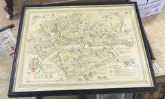 BOX LOT OF ARTWORK AND MAPS