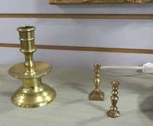 LAMP AND CANDLESTICKS