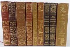 9 LEATHER BOUND VOLUMES
