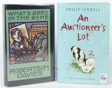 TWO BOOKS: "AN AUCTIONEER'S LOT" AND "WHAT'S BRED IN THE BONE"