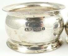 NAPKIN RINGS, SPOONS, DISH